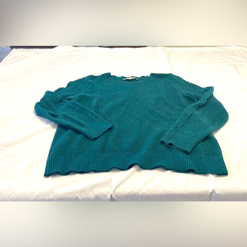 Loft forest green long sleeved sweater XL